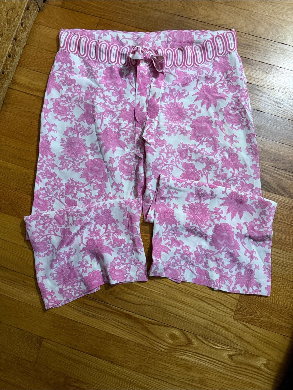 Plenty 100% Silk Floral Pants